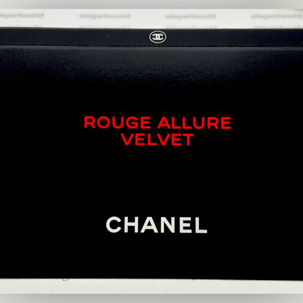 Chanel Rouge Allure Velvet Lipstick Sample Card ;Free Chanel Paris Rare Sample